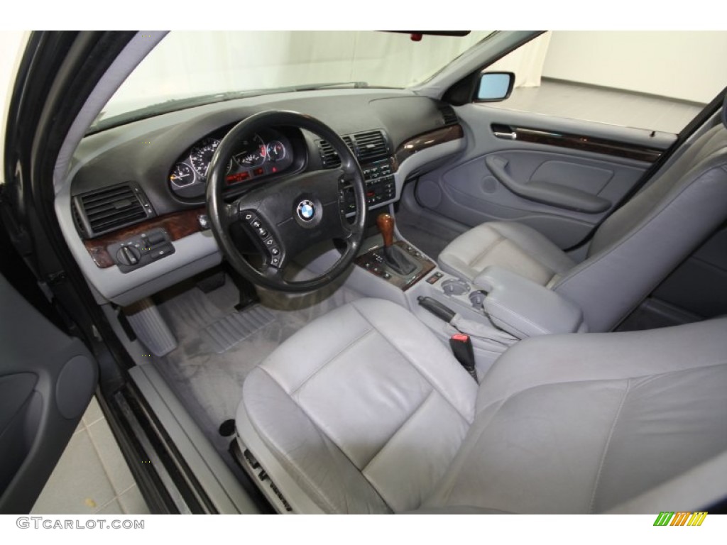 2001 3 Series 330i Sedan - Steel Grey Metallic / Grey photo #16