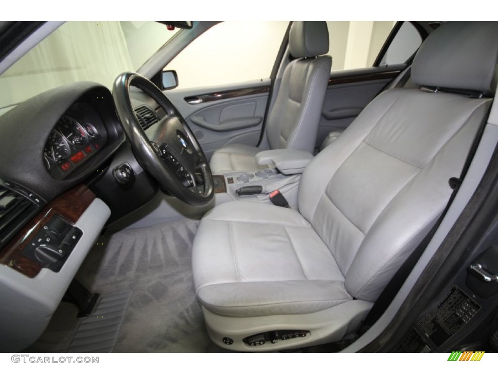 2001 3 Series 330i Sedan - Steel Grey Metallic / Grey photo #17