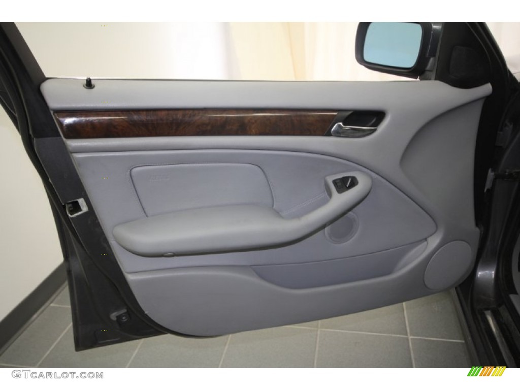 2001 3 Series 330i Sedan - Steel Grey Metallic / Grey photo #19