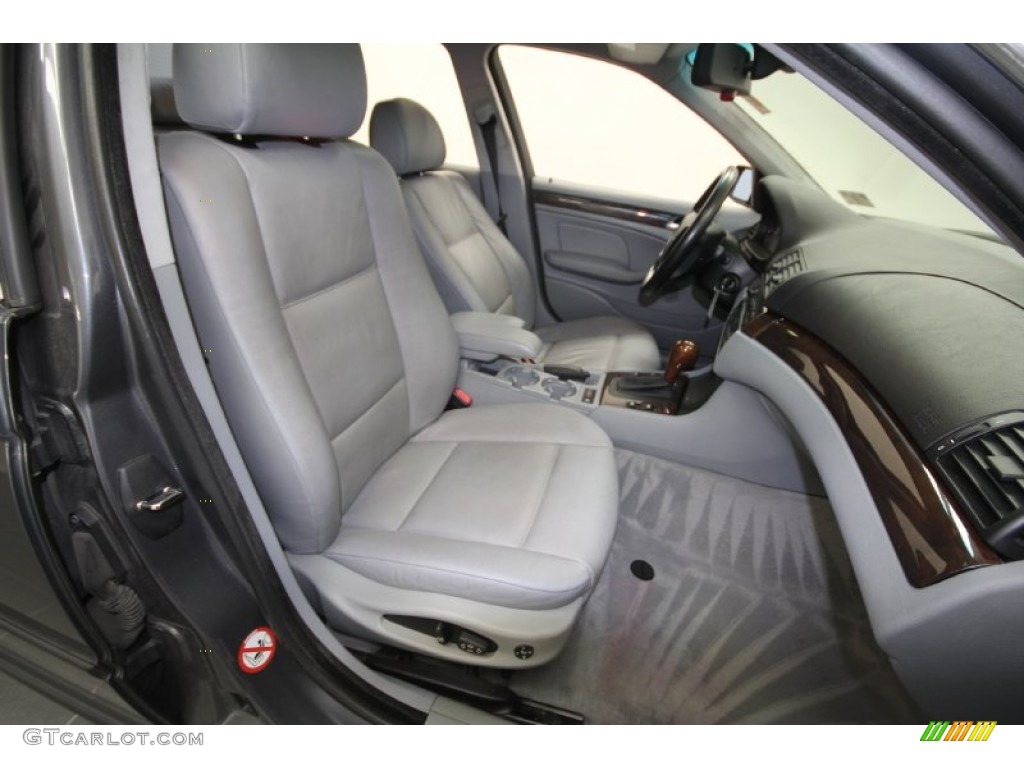 2001 3 Series 330i Sedan - Steel Grey Metallic / Grey photo #39