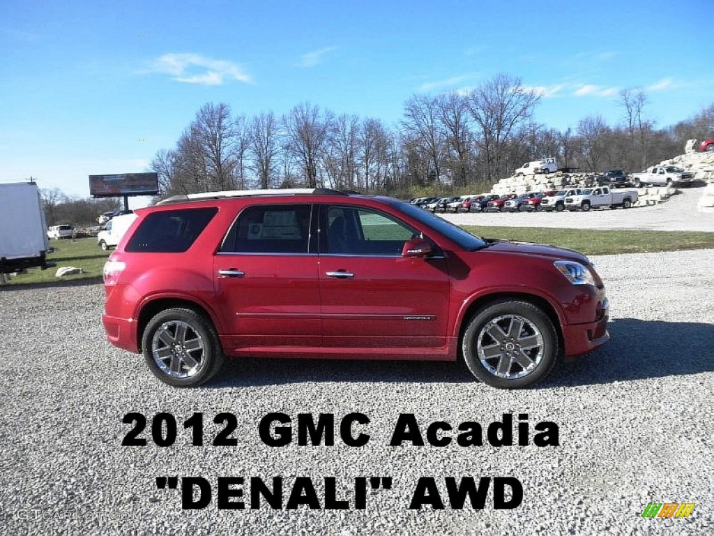 Crystal Red Tintcoat GMC Acadia