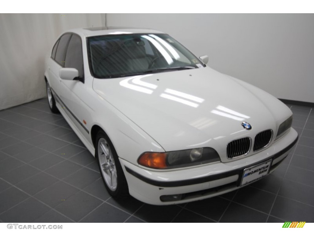 2000 5 Series 540i Sedan - Alpine White / Gray photo #3