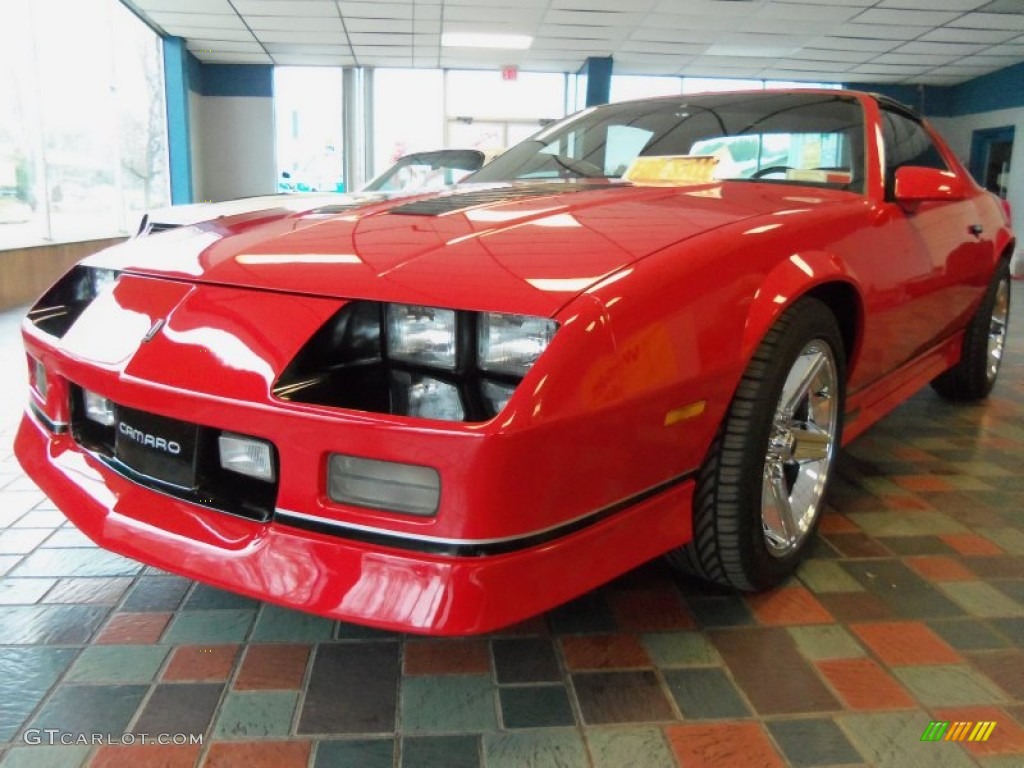 Bright Red 1987 Chevrolet Camaro IROC-Z Sport Coupe Exterior Photo #56948360