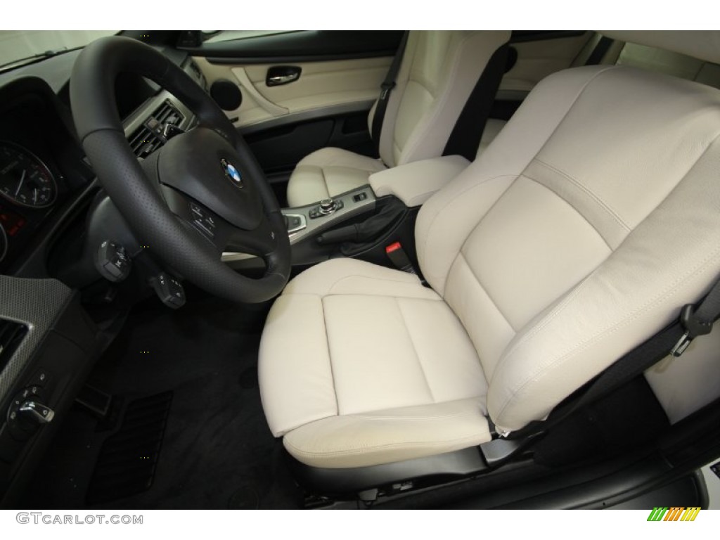 Oyster/Black Interior 2012 BMW 3 Series 335is Convertible Photo #56949256