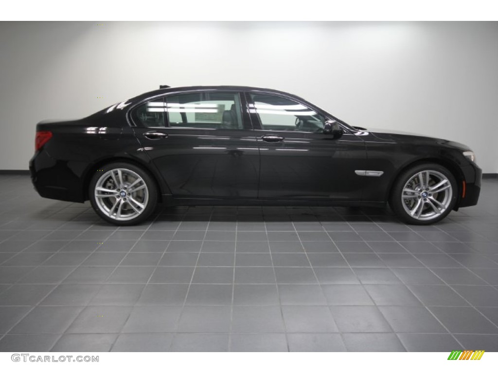 Black Sapphire Metallic 2012 BMW 7 Series 750Li Sedan Exterior Photo #56949584
