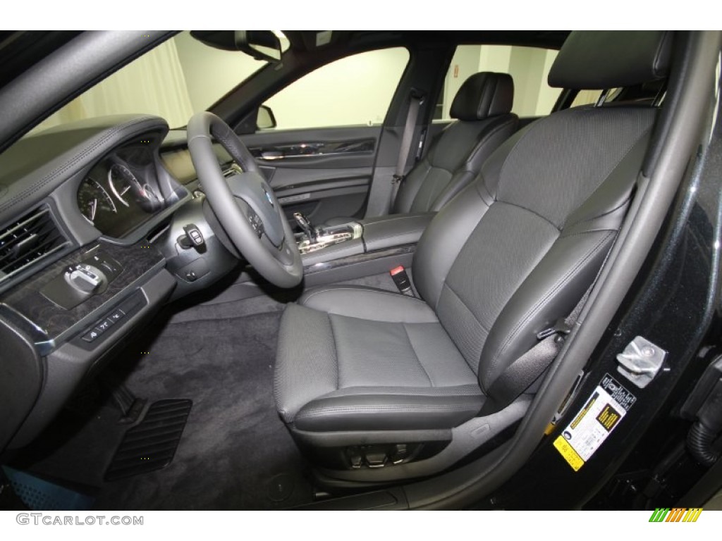 Black Interior 2012 BMW 7 Series 750Li Sedan Photo #56949638