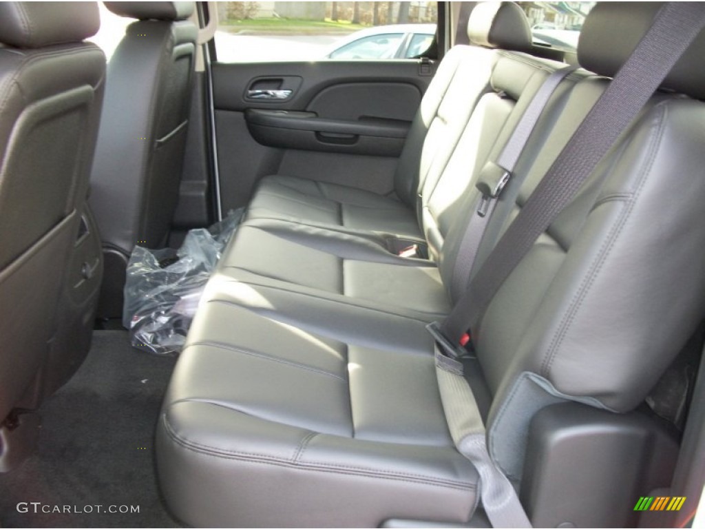 Ebony Interior 2012 Chevrolet Silverado 3500HD LTZ Crew Cab 4x4 Dually Photo #56949719