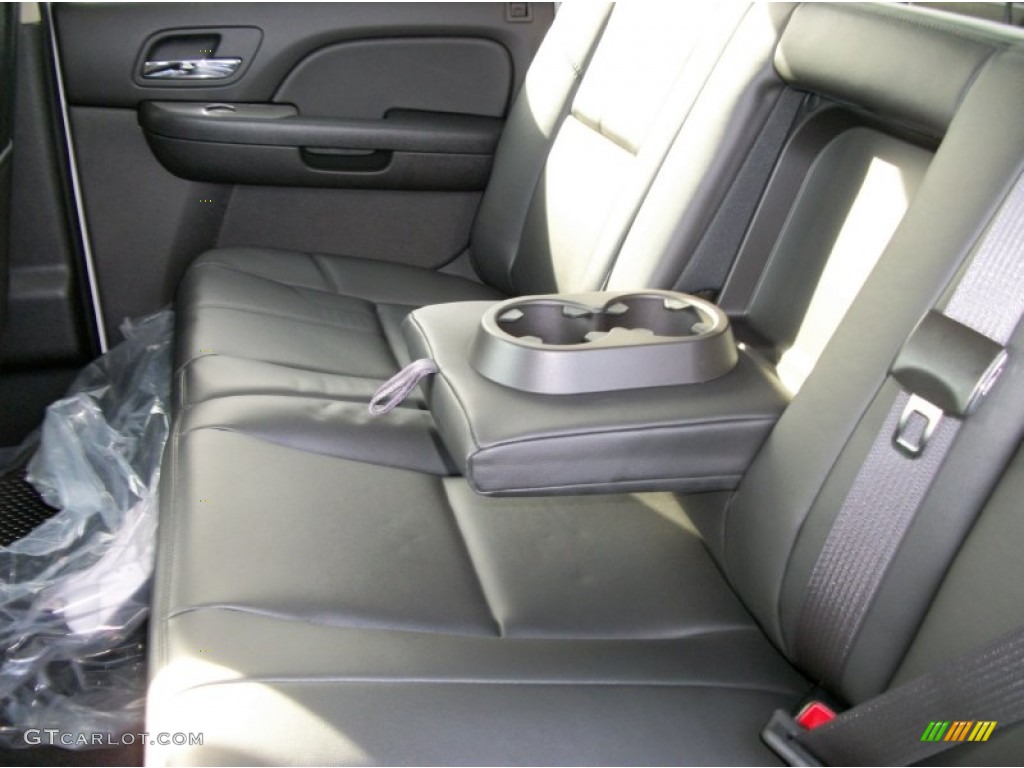 Ebony Interior 2012 Chevrolet Silverado 3500HD LTZ Crew Cab 4x4 Dually Photo #56949726