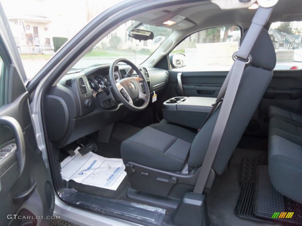 2011 Silverado 1500 LT Extended Cab 4x4 - Sheer Silver Metallic / Ebony photo #9