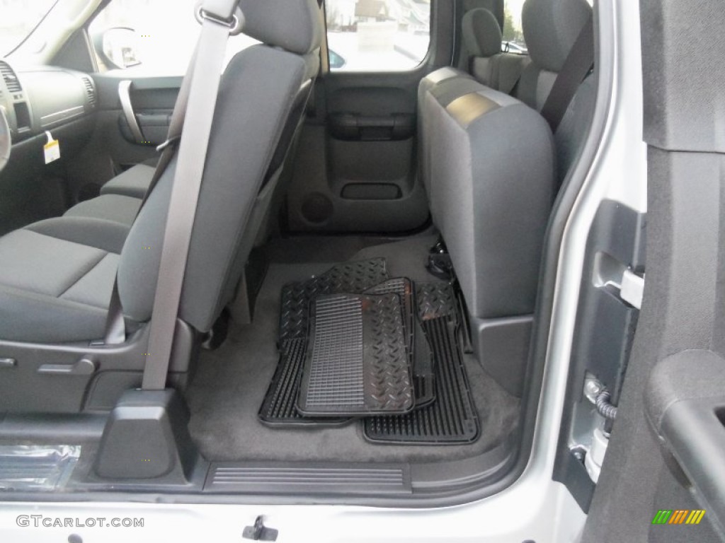 2011 Silverado 1500 LT Extended Cab 4x4 - Sheer Silver Metallic / Ebony photo #13