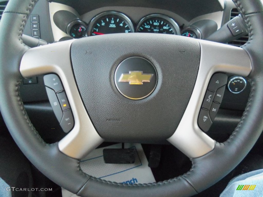 2011 Silverado 1500 LT Extended Cab 4x4 - Sheer Silver Metallic / Ebony photo #19