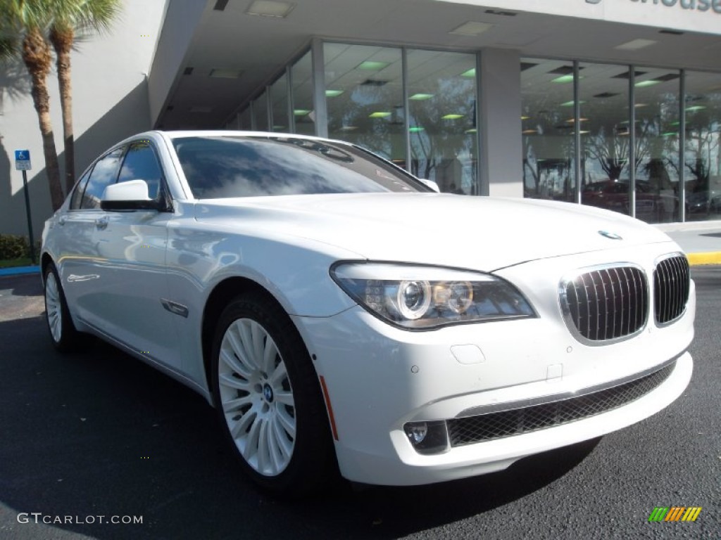 2012 7 Series 750i Sedan - Mineral White Metallic / Oyster/Black photo #2