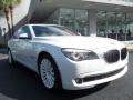 2012 Mineral White Metallic BMW 7 Series 750i Sedan  photo #2