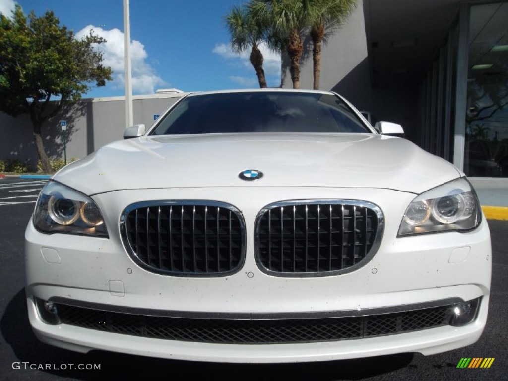 2012 7 Series 750i Sedan - Mineral White Metallic / Oyster/Black photo #15