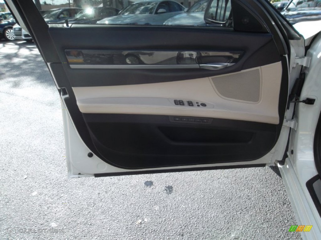 2012 7 Series 750i Sedan - Mineral White Metallic / Oyster/Black photo #16