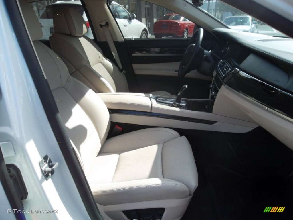 2012 7 Series 750i Sedan - Mineral White Metallic / Oyster/Black photo #21
