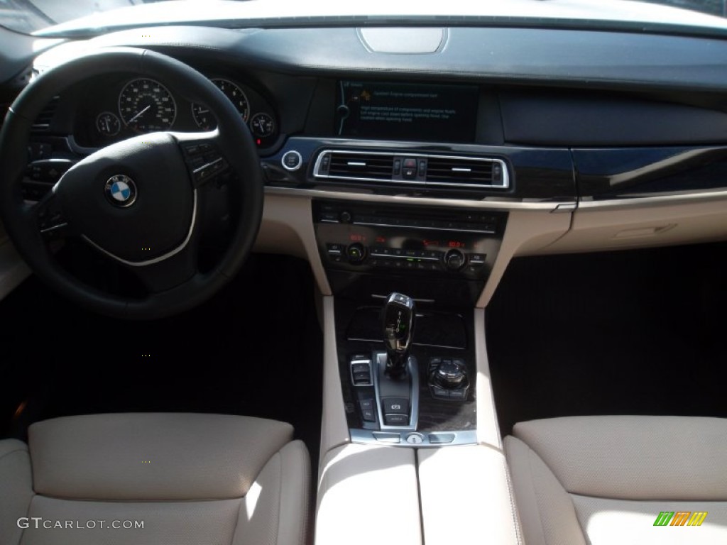 2012 7 Series 750i Sedan - Mineral White Metallic / Oyster/Black photo #28