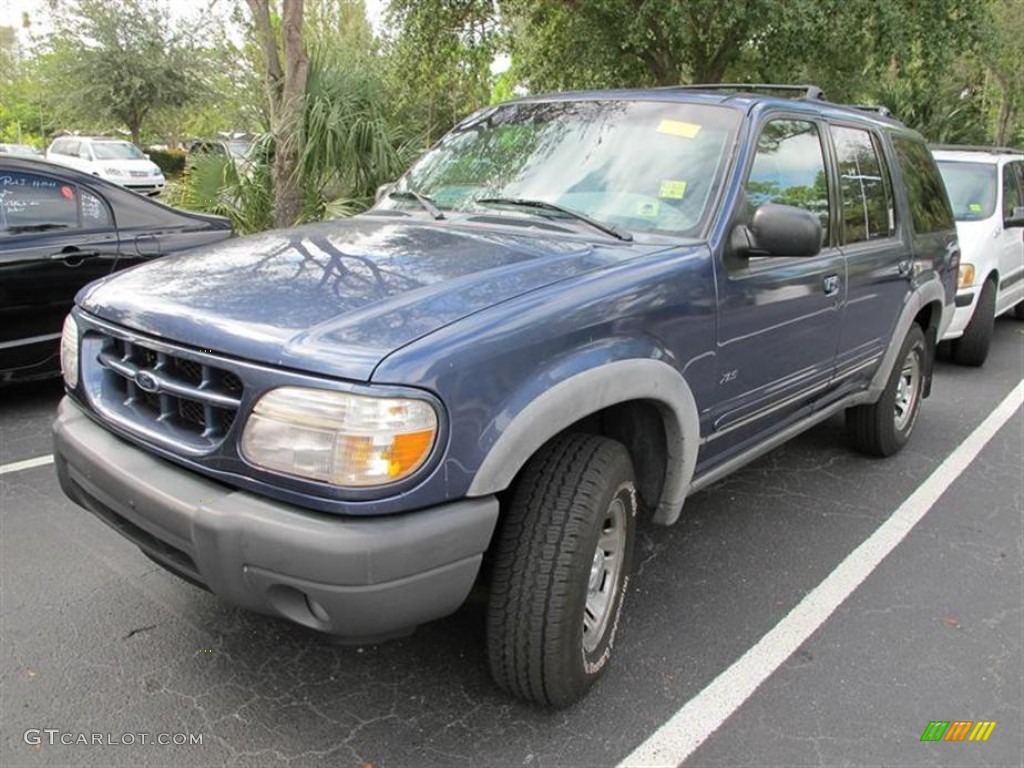 2000 Explorer XLS 4x4 - Medium Wedgewood Blue Metallic / Medium Graphite photo #4