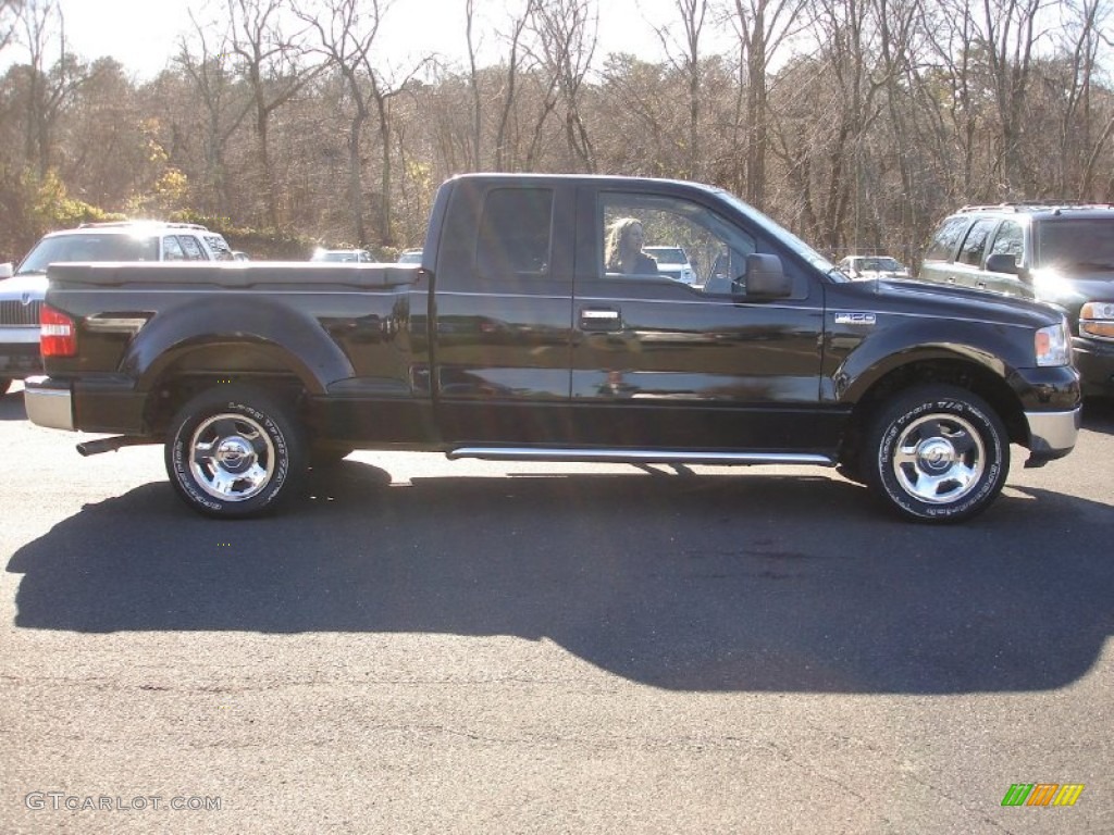 2005 F150 XLT SuperCab - Black / Medium Flint Grey photo #7