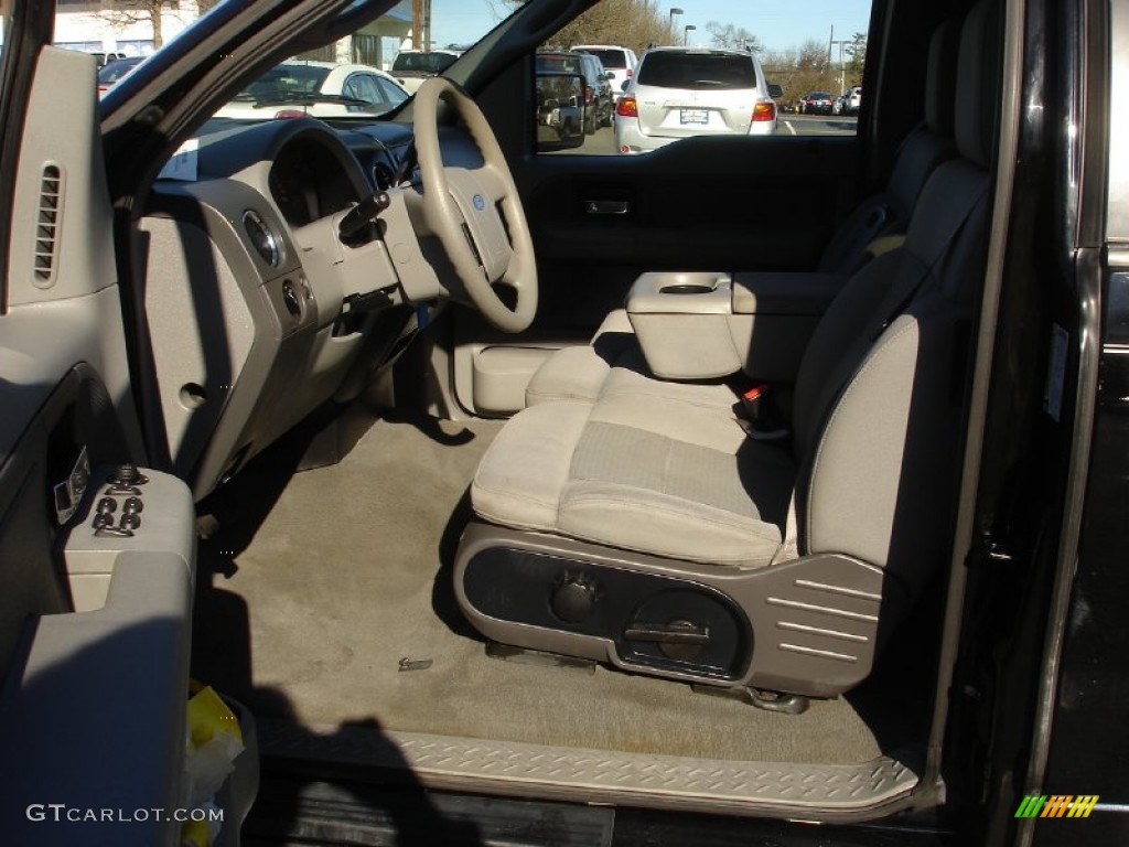 2005 F150 XLT SuperCab - Black / Medium Flint Grey photo #10