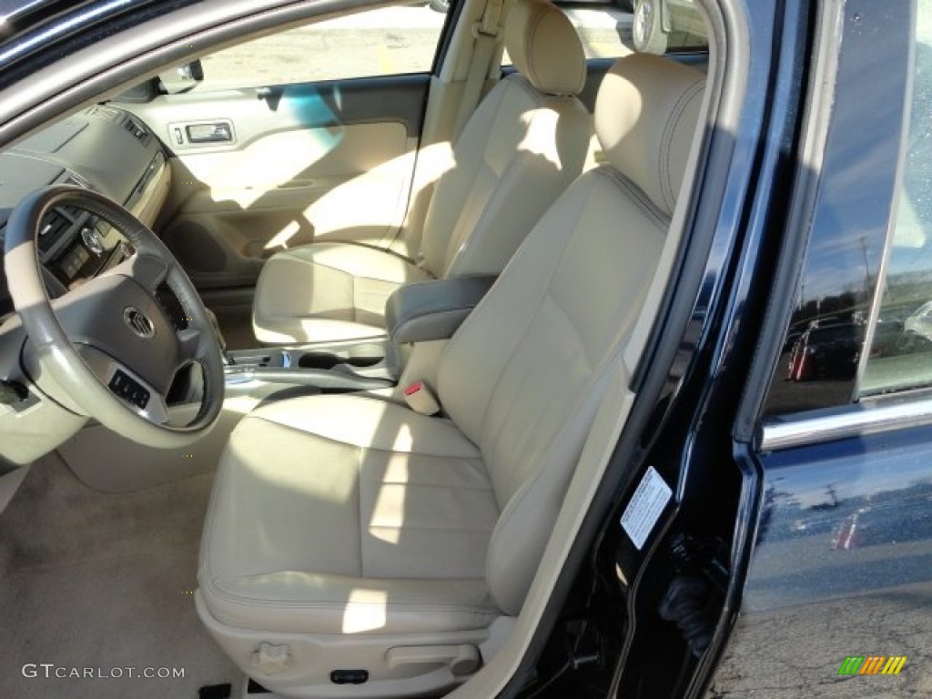 2008 Milan V6 Premier AWD - Dark Blue Metallic / Camel photo #10