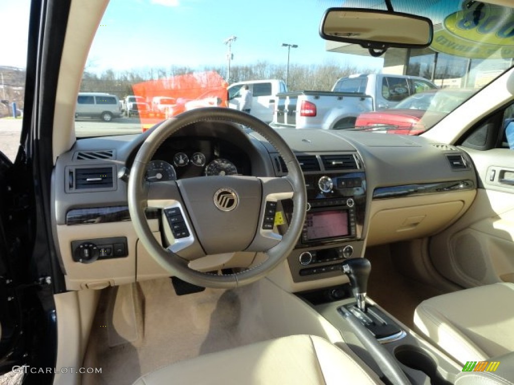 2008 Milan V6 Premier AWD - Dark Blue Metallic / Camel photo #12