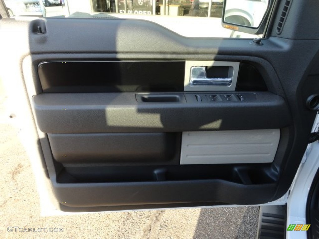 2012 Ford F150 FX4 SuperCab 4x4 Black Door Panel Photo #56957435