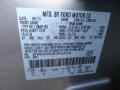 UX: Ingot Silver Metallic 2012 Ford Edge SE Color Code