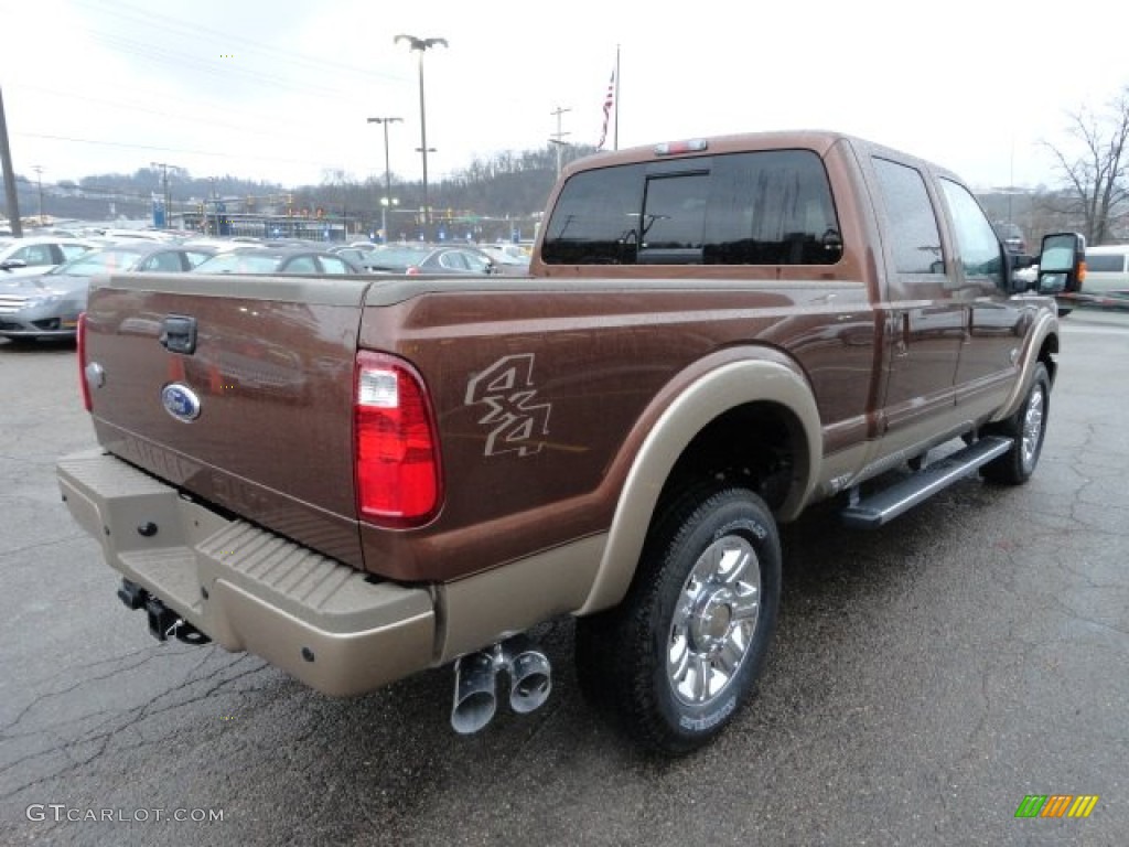 2012 F350 Super Duty King Ranch Crew Cab 4x4 - Golden Bronze Metallic / Chaparral Leather photo #16