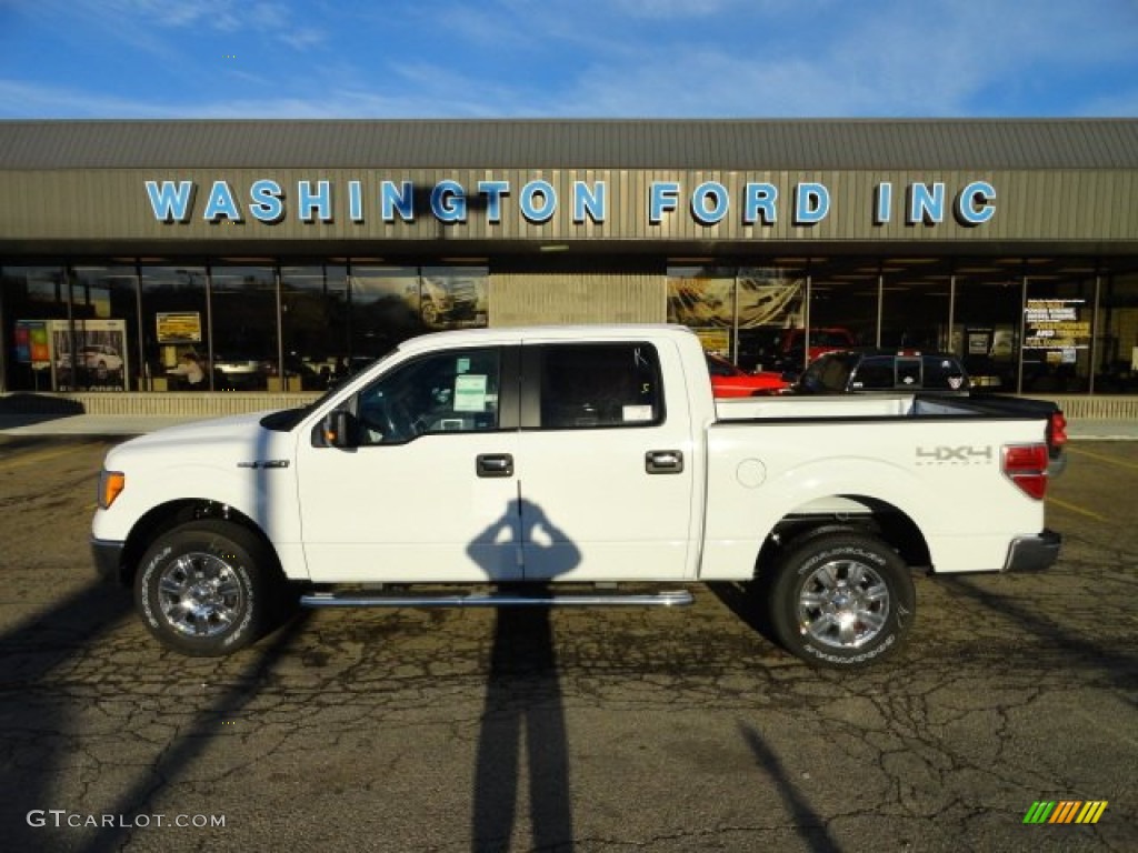 2011 F150 XLT SuperCrew 4x4 - Oxford White / Steel Gray photo #1