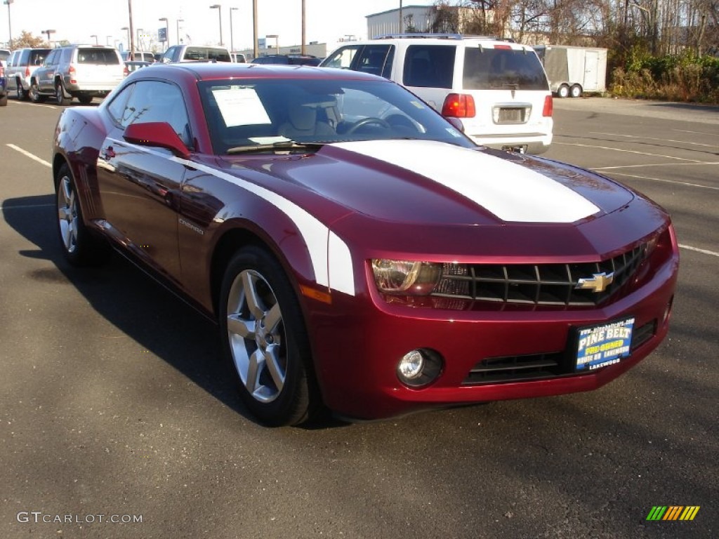 2010 Camaro LT Coupe - Red Jewel Tintcoat / Gray photo #3