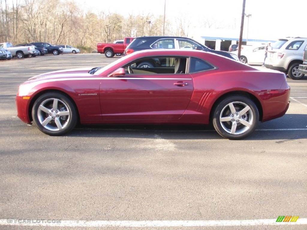 2010 Camaro LT Coupe - Red Jewel Tintcoat / Gray photo #9