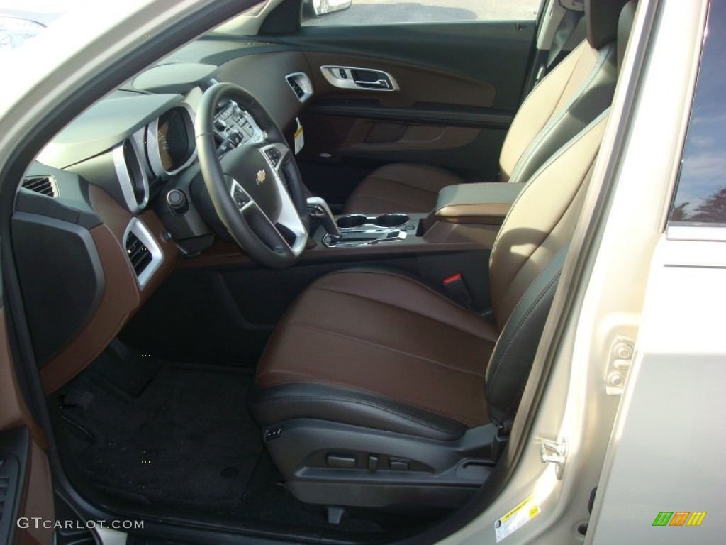 Brownstone/Jet Black Interior 2012 Chevrolet Equinox LTZ Photo #56958653