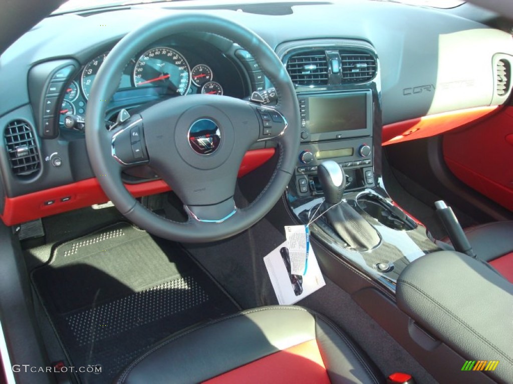 2012 Chevrolet Corvette Grand Sport Coupe Red/Ebony Dashboard Photo #56958707