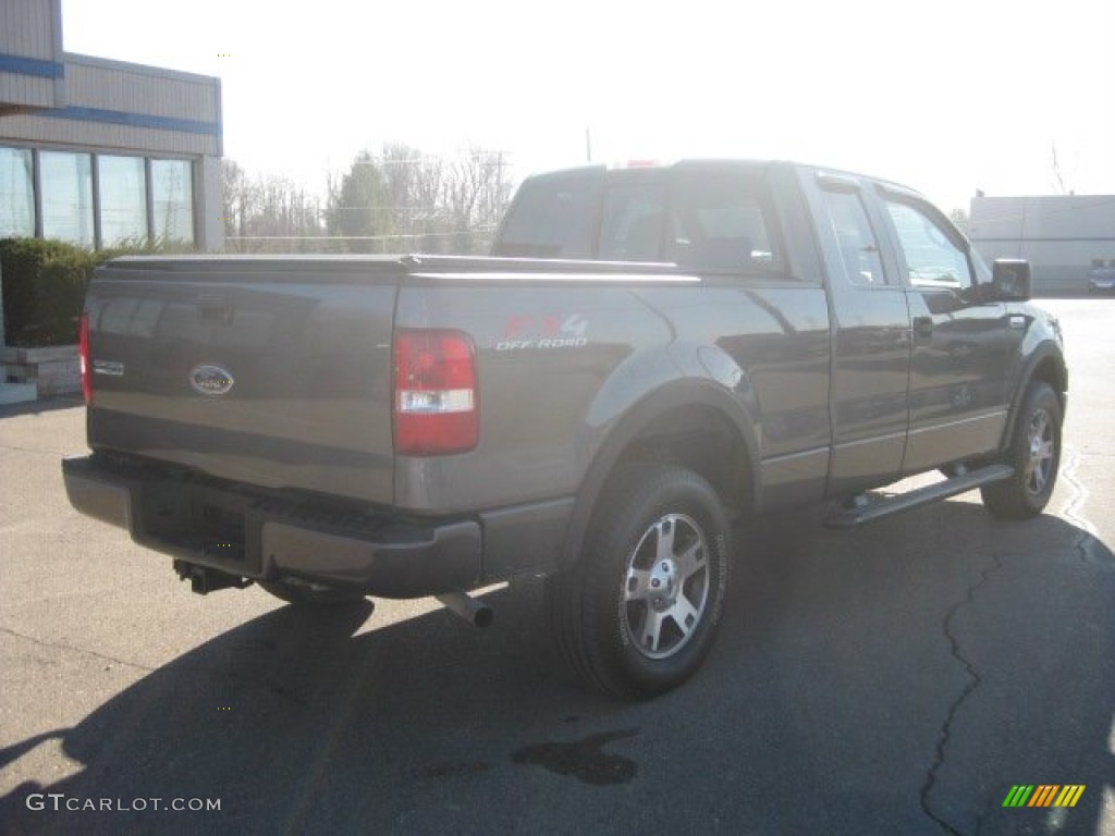 2005 F150 FX4 SuperCab 4x4 - Dark Shadow Grey Metallic / Black photo #5
