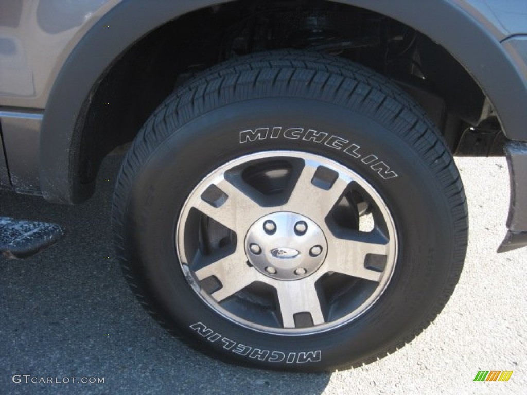 2005 F150 FX4 SuperCab 4x4 - Dark Shadow Grey Metallic / Black photo #11