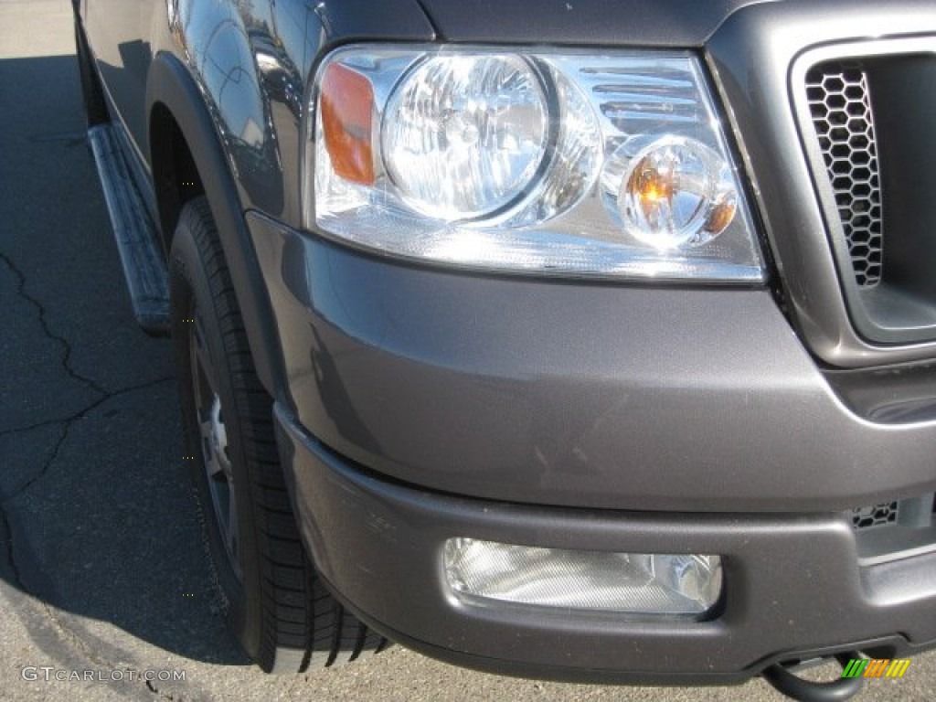 2005 F150 FX4 SuperCab 4x4 - Dark Shadow Grey Metallic / Black photo #12