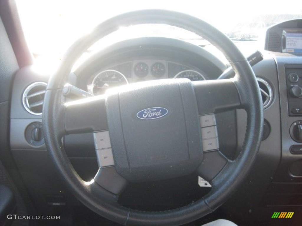2005 F150 FX4 SuperCab 4x4 - Dark Shadow Grey Metallic / Black photo #26