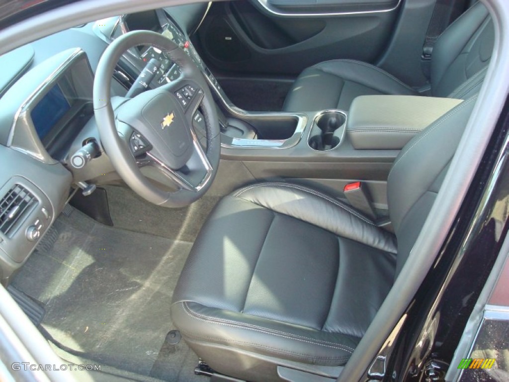 Jet Black/Dark Accents Interior 2012 Chevrolet Volt Hatchback Photo #56959472