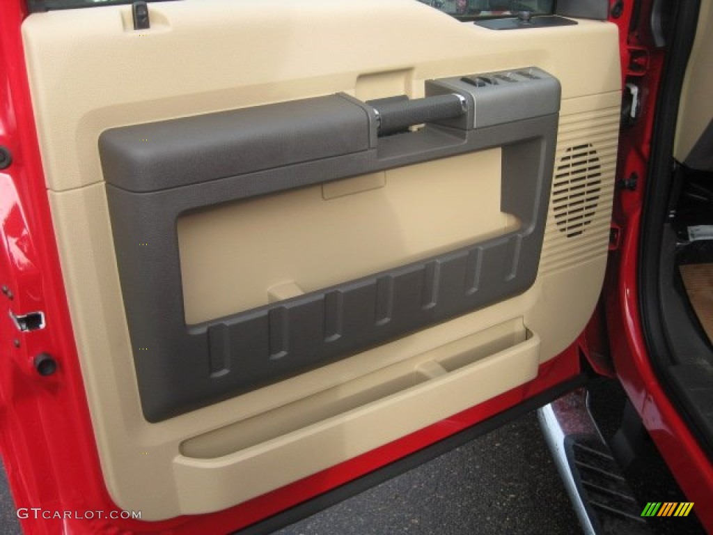 2012 Ford F250 Super Duty XLT Crew Cab Adobe Door Panel Photo #56961476