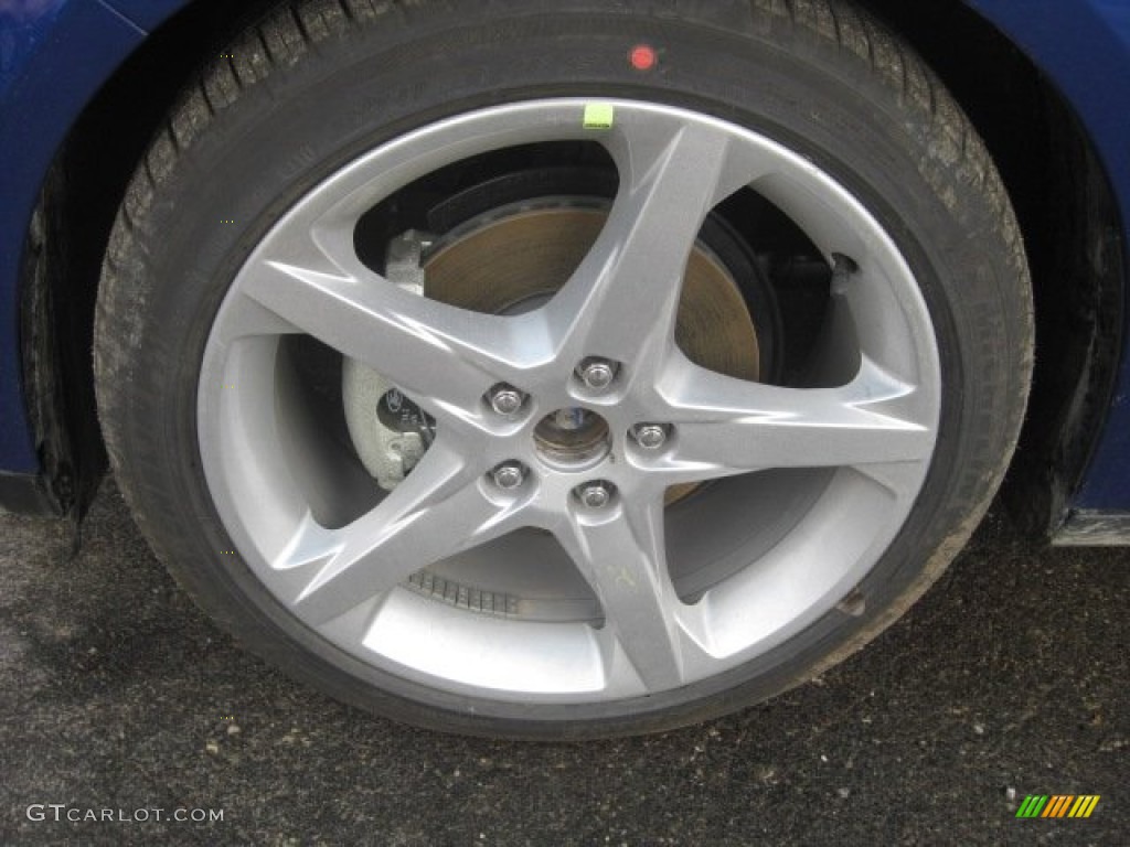 2012 Focus Titanium Sedan - Sonic Blue Metallic / Charcoal Black photo #8