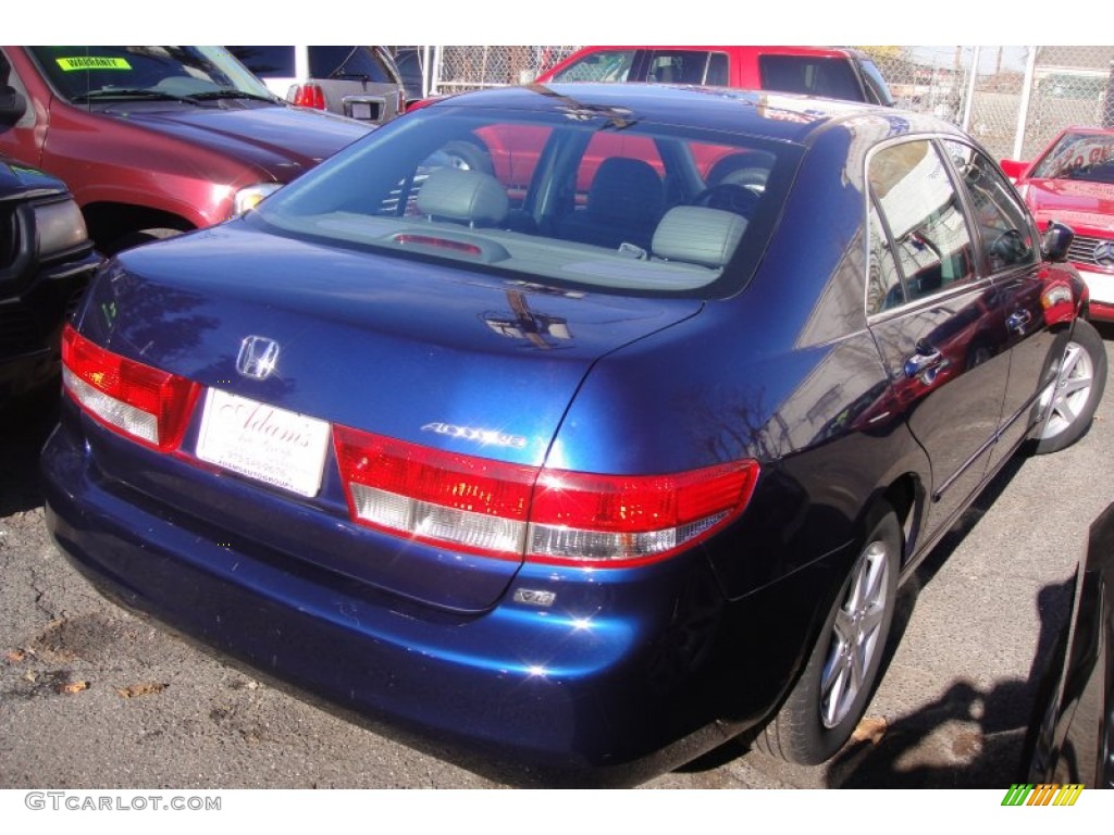 2003 Accord EX V6 Sedan - Eternal Blue Pearl / Black photo #5