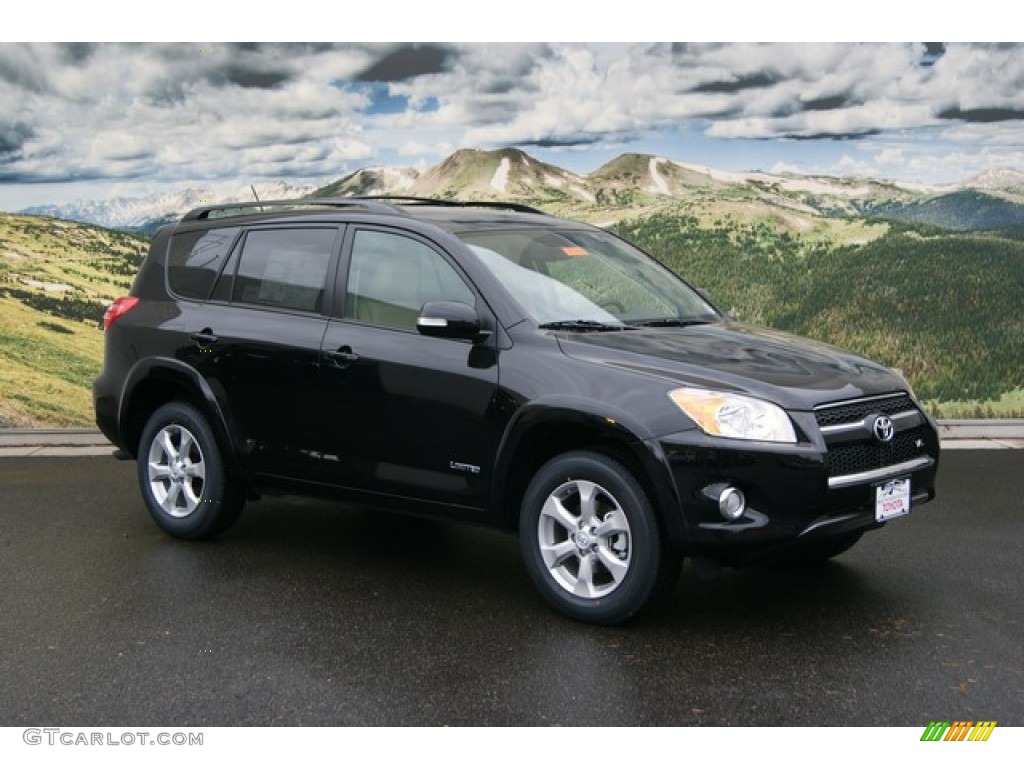 2011 RAV4 V6 Limited 4WD - Black / Sand Beige photo #1