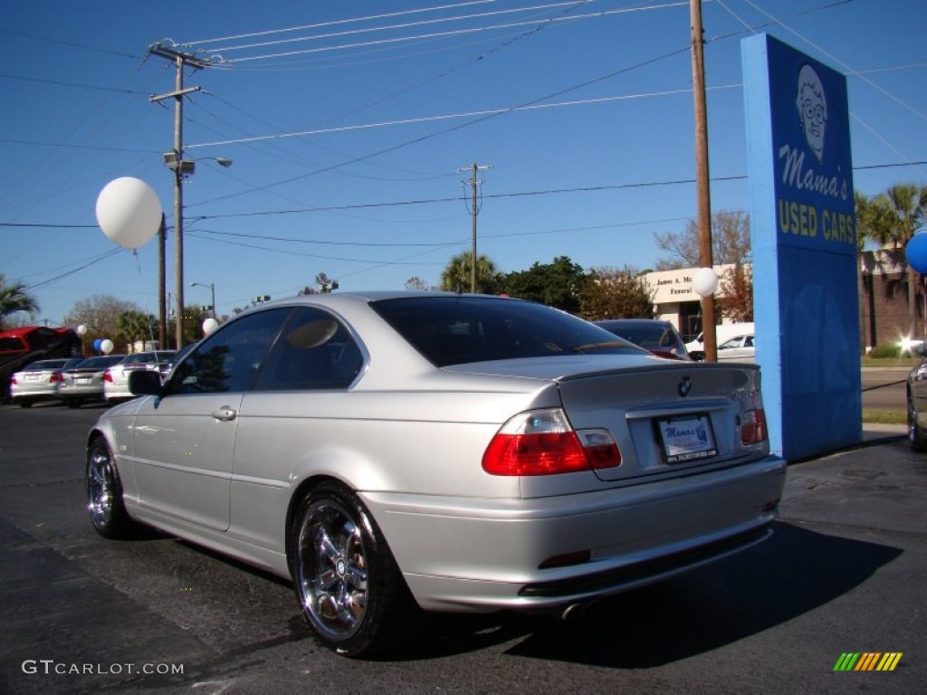 2000 3 Series 328i Coupe - Titanium Silver Metallic / Black photo #7