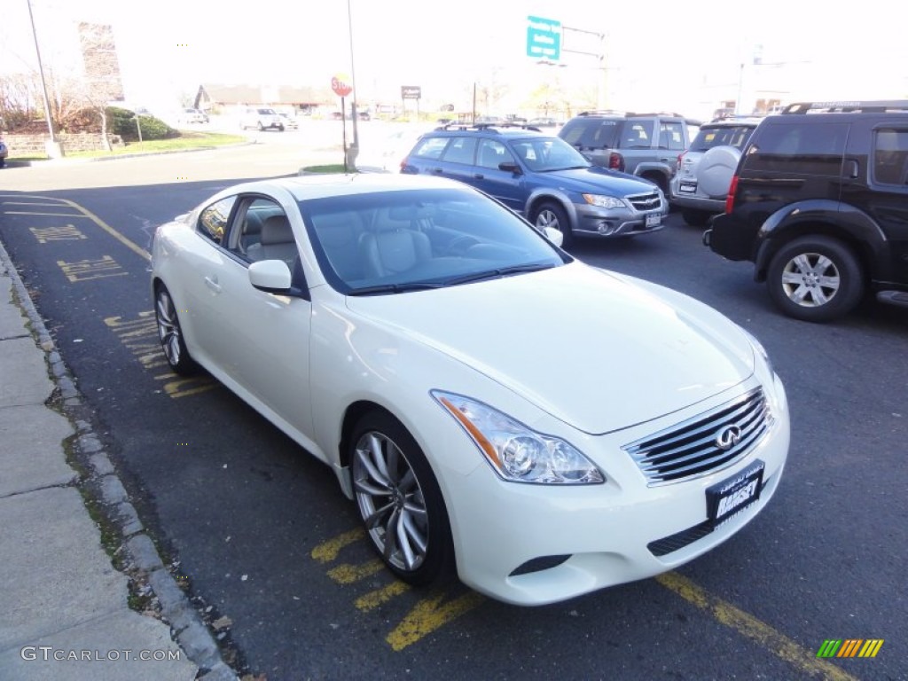 2008 G 37 S Sport Coupe - Ivory Pearl White / Stone photo #11