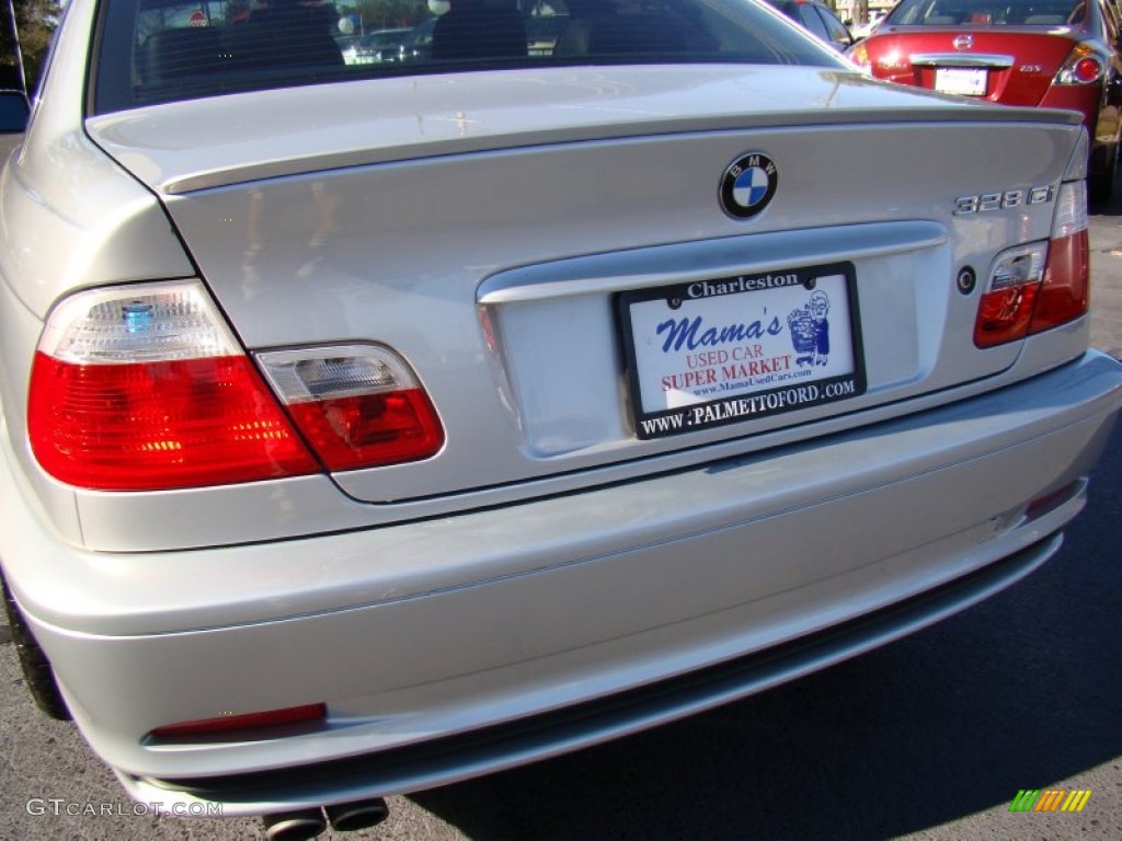 2000 3 Series 328i Coupe - Titanium Silver Metallic / Black photo #37