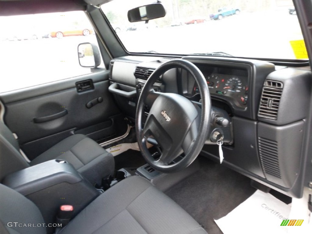 Dark Slate Gray Interior 2006 Jeep Wrangler Sport 4x4 Right Hand Drive Photo #56965514