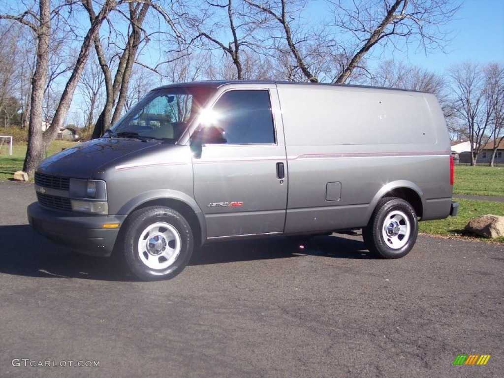 Medium Charcoal Gray Metallic 2002 Chevrolet Astro AWD Commercial Van Exterior Photo #56967299