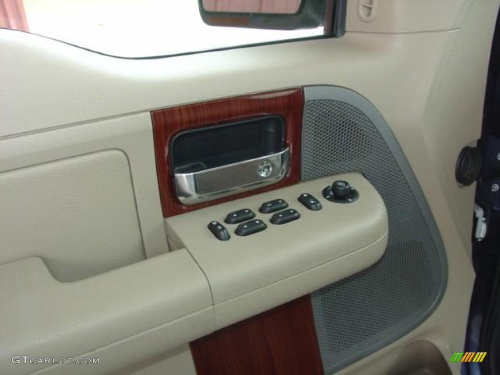 2006 F150 Lariat SuperCrew - Medium Wedgewood Blue Metallic / Tan photo #10
