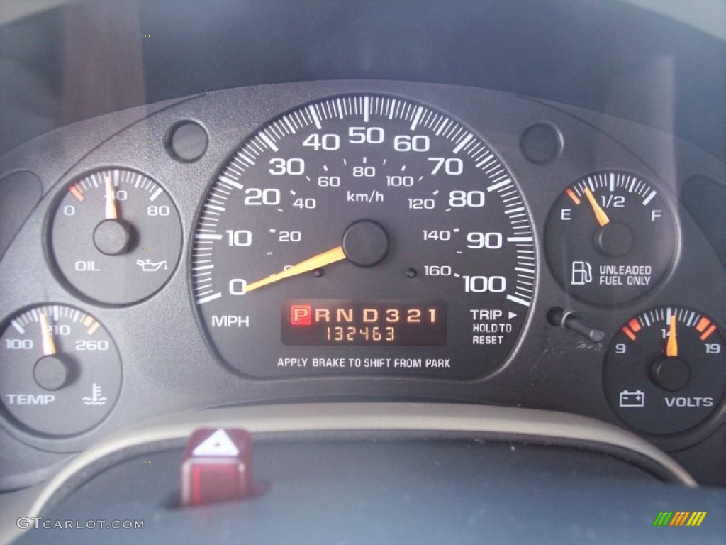 2002 Chevrolet Astro AWD Commercial Van Gauges Photo #56967899